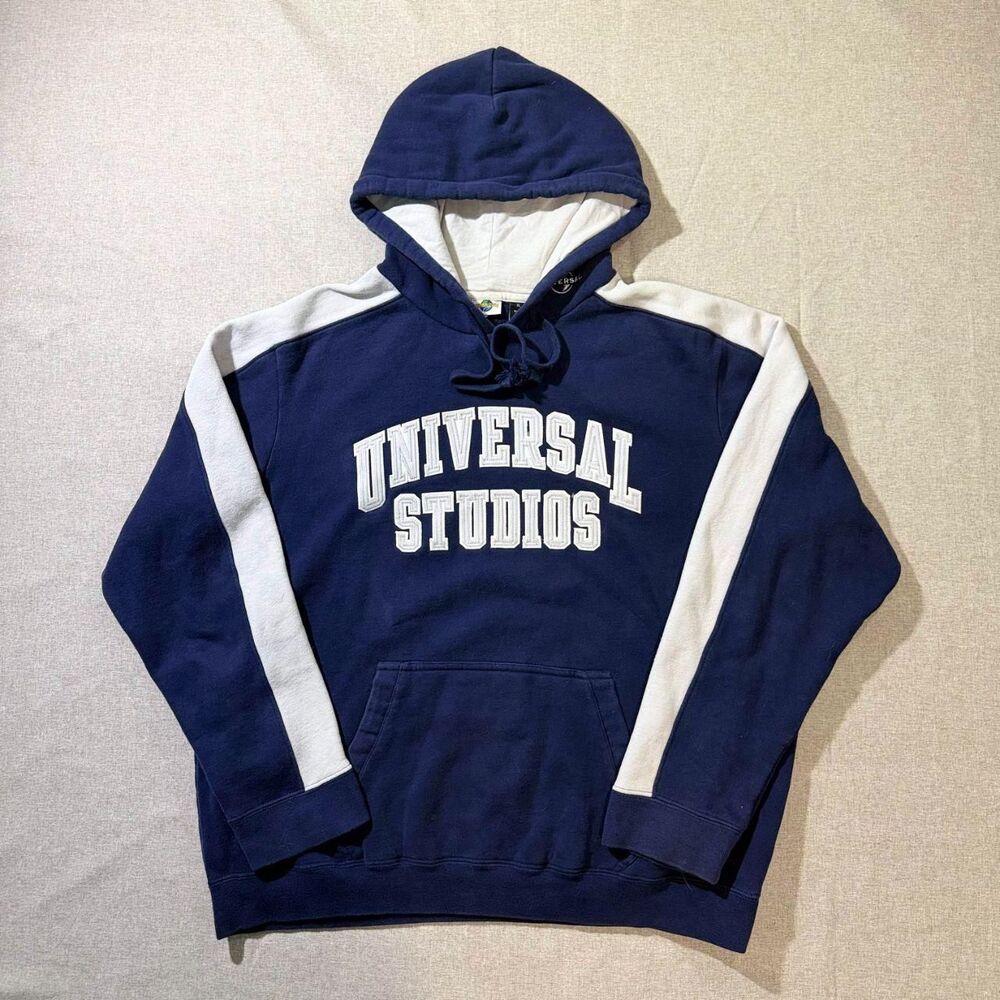 Universal Men's Blue and Navy Hoodie